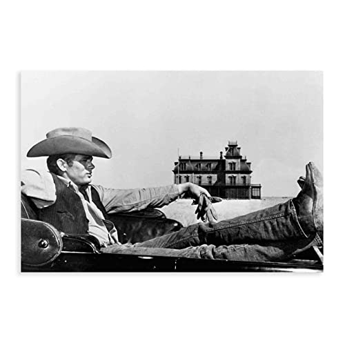 SORECI James Dean Cowboy-Poster, Leinwand-Poster, Wandkunst, Dekordruck, Bild, Gemälde für Wohnzimmer, Schlafzimmer, Dekoration, ungerahmt, 40 x 60 cm von SORECI