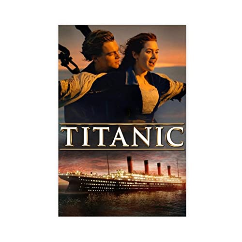 SORECI Love Movie Poster Titanic Leinwand Poster Wandkunst Dekor Druck Bild Gemälde für Wohnzimmer Schlafzimmer Dekoration ungerahmt 40 x 60 cm von SORECI