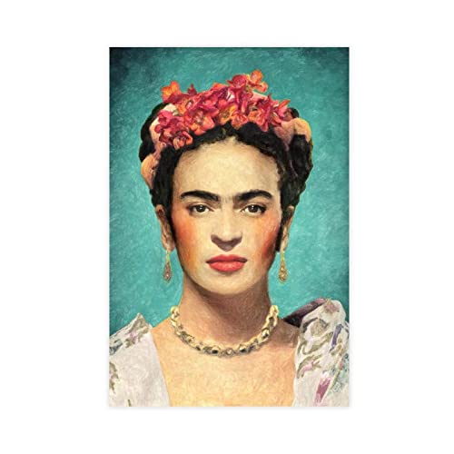 SORECI Mexikanische Malerin Frida Kahlo Kunstmalerei 14 Leinwand Poster Wandkunst Dekor Druck Bild Gemälde für Wohnzimmer Schlafzimmer Dekoration ungerahmt 50 x 75 cm von SORECI