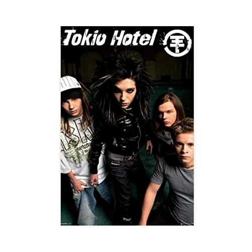 SORECI Tokio Hotelposter auf Leinwand, Wandkunst, Dekordruck, Gemälde für Wohnzimmer, Schlafzimmer, Dekoration, ungerahmt, 60 x 90 cm von SORECI