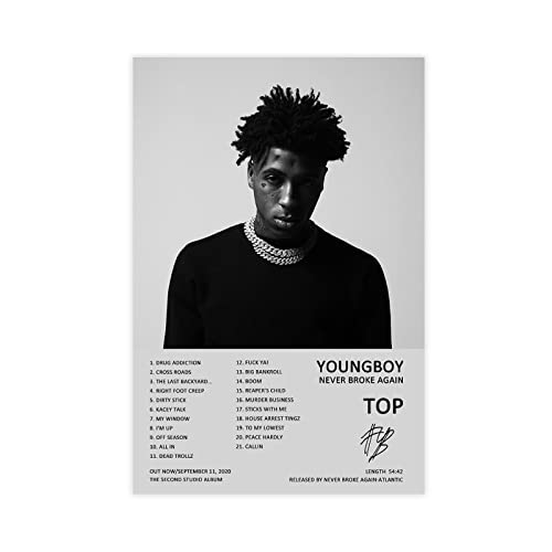 SORECI YoungBoy Never Broke Again Poster Top Album Cover Leinwand Poster Wandkunst Dekor Druck Bild Gemälde für Wohnzimmer Schlafzimmer Dekoration ungerahmt 30 x 45 cm SORECI YoungBoy Never Broke Again Poster Top Album Cover Leinwand Poster Wandkunst Dekor Druck Bild Gemälde für Wohnzimmer Schlafzimmer Dekoration ungerahmt 30 x 45 cm von SORECI