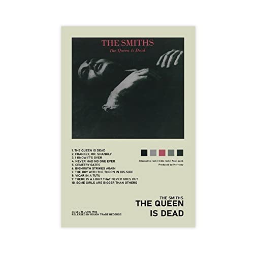 The Queen Is Dead The Smiths Album Cover Poster Leinwand Poster Schlafzimmer Dekor Sport Landschaft Büro Zimmer Dekor Geschenk Unrahmen-Stil 30 x 45 cm von SORECI