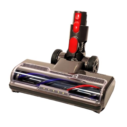Bürste Motorisierte elektrische kompatibel für Dyson V7 V8 V10 V11 V15 Schnellentriegelung mit Borstenrolle für Bodenmatten Parkett Fliesen mit LED-Licht | SOS ACCESSOIRE von SOS ACCESSOIRE