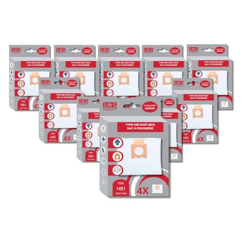 SOS Accessoire 10 x Staubsaugerbeutel Mikrofaser H81 passend für HOOVER 35601865 Staubsauger von SOS ACCESSOIRE