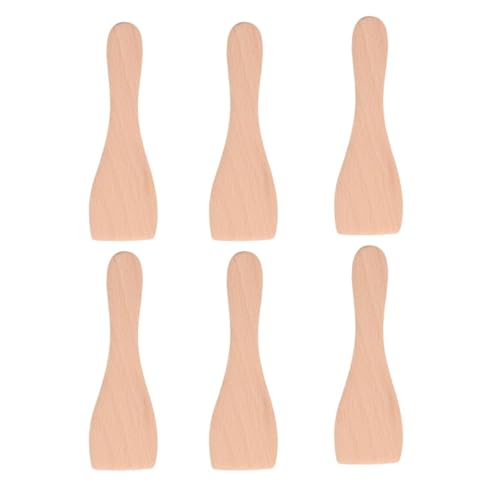 SOS Accessoire 6 Stück Holzschaufeln für Pfannen, Raclette, Grill, Wok AS306003 Tefal von SOS ACCESSOIRE