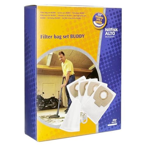 SOS Accessoire Packung mit 4 Beuteln + 1 Wasserfilter BUDDY Staubsauger 302002403 NILFISK von SOS ACCESSOIRE