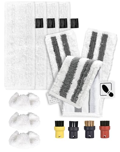 14er Set für Kärcher Dampfreiniger Zubehör für Kärcher Dampfreiniger SC2 SC3 SC4 SC5 Easyfix 4 Bodentüchern, 3 Schleiflappen, 3 Handdüsentüchern, 4 Rundbürsten – Komplettset für die Reinigung 14er Set für Kärcher Dampfreiniger Zubehör für Kärcher Dampfreiniger SC2 SC3 SC4 SC5 Easyfix 4 Bodentüchern, 3 Schleiflappen, 3 Handdüsentüchern, 4 Rundbürsten – Komplettset für die Reinigung von SOSALUK