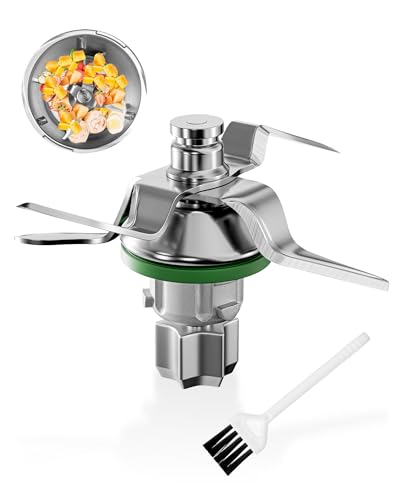 Messer für Vorwerk Thermomix TM5 und Thermomix TM6, Edelstahl Teigmesser & Mixmesser mit Dichtring, Küchenmaschine Ersatzmesser Zubehör, Passend für TM5 TM6 Mixmesser Austausch von SOSALUK