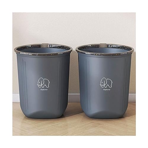 SOSCU Einfacher Kunststoff-Mülleimer für die Küche mit Druckring, großem Fassungsvermögen, ohne Abdeckung, Müllrecyclingbehälter von SOSCU
