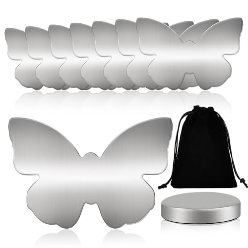 SOSMAR 8er Set Tischdeckenbeschwerer Magnet Schmetterling - 54g Extra schwer magnetische Beschwerer Gewichte für Tischdecken Vorhang Duschvorhang Gardinen (Mit Stoffbeutel) von SOSMAR
