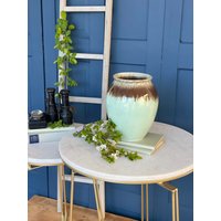 22cm 60S Blumenvase/Handarbeit Keramikvase Mid Century 1960Er Westdeutsche Kunstkeramik Handglasiert German Pottery von SOSOSCHOEN
