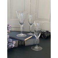 3 Stück Set, Sektkelche, Champagnergläser, Sektgläser, Hauchzart Unfassbar Schöne Handgeschliffene Gläser von SOSOSCHOEN