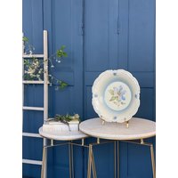 32 cm I Wandteller Schale Cottage Core Goldrand Dm Bavaria Bird Perlhuhn Wachtel Style Farmhouse Decoration von SOSOSCHOEN