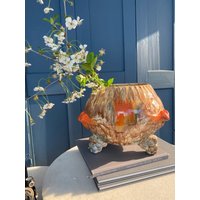 Bowle Gefäß/True Vintage Ausgefallenes Keramik Mit Deckel Unikat Handglasierte Punsch Behälter 60S Bar Retro von SOSOSCHOEN