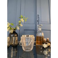 Ek016/Wmf Craquelé Glas Vintage Eiskübel/ Eiswürfelbehälter Ice Bucket 60S Bar Zubehör Barcart Decoration Barwagen Deko von SOSOSCHOEN