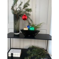 Set 6 Stück, Große Alte Christbaumkugeln, 8cm/Vermutlich 70Er Jahre Hinreißend Schlichte Runde Weihnachtskugeln von SOSOSCHOEN