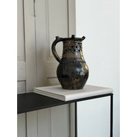 Vintage 29 cm Krug/Blumenvase Handarbeit Keramikvase Mid Century 1960Er Deutsche Kunstkeramik Handglasiert German Pottery /Erdtöne von SOSOSCHOEN