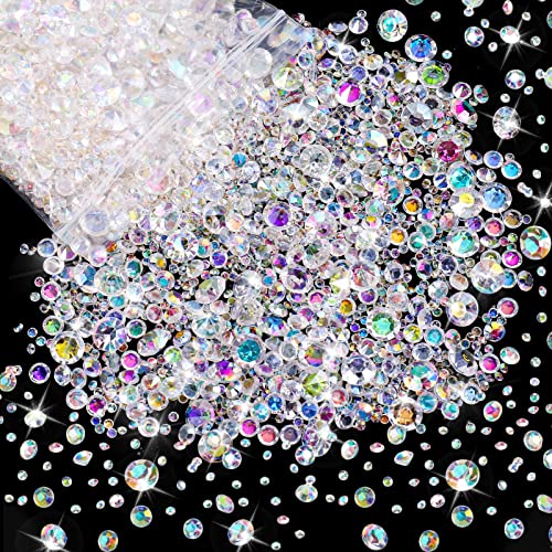 SOSPIRO 4000 Stück Diamanten Deko, Acryl Kristalle Diamantene Streudeko Hochzeit, Transparent Acryl Diamant Tischdeko Strass für Vase Füller Hochzeit Geburtstag Party(3mm,6mm,10mm) von SOSPIRO