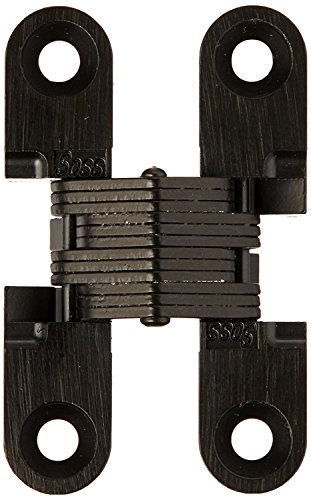 SOSS 101CUS19 101 verdecktes Scharnier, 12,7 x 1,9 cm, Schwarz von SOSS