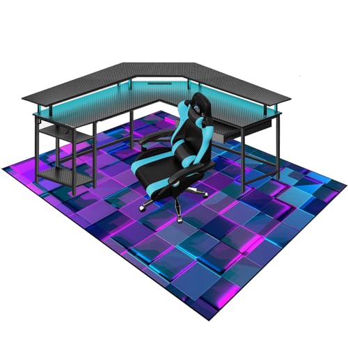 SOSTAG Bodenschutzmatte für Hartböden 120 x 140 cm Bürostuhlunterlage, Bodenschutzmatte Gaming, Mehrzweck-Stuhlteppich, Bodenschutzmatte für Laminat, Parkett, Fliesen, Upgrade Version von SOSTAG