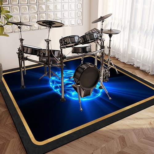SOSTAG Drum Teppich Akustik Schlagzeug - Kompakter Schlagzeugteppich - 140 x 100 cm - Dicht gewebte Oberfläche - rutschfeste Unterseite - Lärm Absorbiert - Schallschutzmatte Schallschutz Teppich SOSTAG Drum Teppich Akustik Schlagzeug - Kompakter Schlagzeugteppich - 140 x 100 cm - Dicht gewebte Oberfläche - rutschfeste Unterseite - Lärm Absorbiert - Schallschutzmatte Schallschutz Teppich von SOSTAG