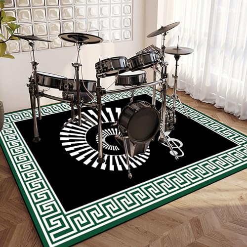 SOSTAG Drum Teppich Akustik Schlagzeug - Kompakter Schlagzeugteppich - 200 x 160 cm - Dicht gewebte Oberfläche - rutschfeste Unterseite - Lärm Absorbiert - Schallschutzmatte Schallschutz Teppich von SOSTAG