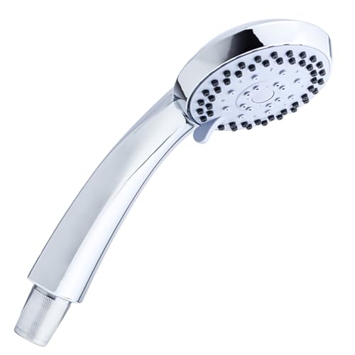 SOTBE | Wassersparender Duschkopf mit 5 Funktionen - Handbrause Dusche, Anti-Calc-System, hoher Druck auch bei geringem Wasserdruck, Ø85 mm, glänzendes Chrom, leicht & langlebig - LARK TVA SOTBE | Wassersparender Duschkopf mit 5 Funktionen - Handbrause Dusche, Anti-Calc-System, hoher Druck auch bei geringem Wasserdruck, Ø85 mm, glänzendes Chrom, leicht & langlebig - LARK TVA von SOTBE