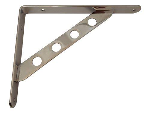 1 Paar SO-TECH® Garderobenkonsolen RK02 mit Kleiderbügelaufhänger in Chrom glänzend von SOTECH