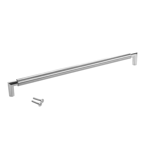 10 x SO-TECH® Möbelgriff Küchengriff E9 echt Edelstahl BA 320 mm/Ø 16 mm mit verchromten Sockeln/Design trifft auf Funktion von SOTECH