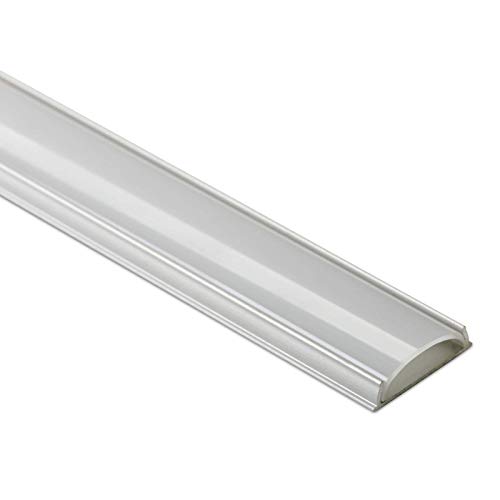 10 x biegsames LED Profil-42 Aluminium eloxiert 1000 x 17 x 5 mm mit opaler Abdeckung für LED Stripes bis 12 mm Breite Aluprofil Profilleiste Aufbauprofil von SO-TECH® von SOTECH