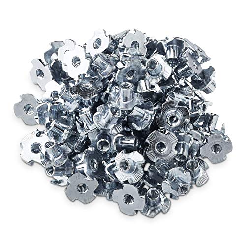100 x Einschlagmutter M5 x 8 x 15 mm mit 4 Einschlagspitzen zur Befestigung von verschiedenen Bauteilen im Möbelbau Einschlagmuffe Einschlagkralle von SO-TECH 100 x Einschlagmutter M5 x 8 x 15 mm mit 4 Einschlagspitzen zur Befestigung von verschiedenen Bauteilen im Möbelbau Einschlagmuffe Einschlagkralle von SO-TECH von SOTECH