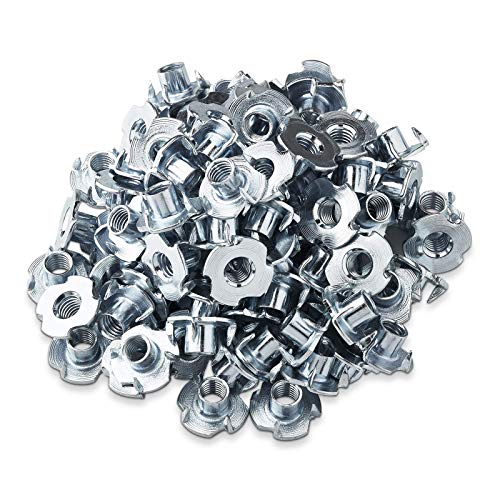 100 x Einschlagmutter M8 x 10 x 20 mm mit 4 Einschlagspitzen zur Befestigung von verschiedenen Bauteilen im Möbelbau Gewinde-Einschlagmutter Holzmuttern von SO-TECH 100 x Einschlagmutter M8 x 10 x 20 mm mit 4 Einschlagspitzen zur Befestigung von verschiedenen Bauteilen im Möbelbau Gewinde-Einschlagmutter Holzmuttern von SO-TECH von SOTECH