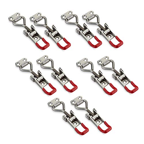 10er Set JUNKER Spannverschluss M5 (Haltekraft 165kg) Edelstahl SS304 verstellbare Halteklaue von SOTECH