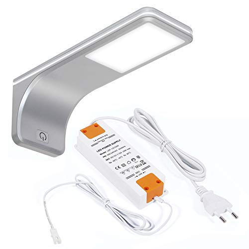 1er SET JUNKER Lighting LED Unterbauleuchte VIOLA mit Touch Dimmer 4000K neutralweiß (12V 3,5W 160 x 55 x 60,5 mm) inkl. Trafo/Anschlußfertiges Plug & Play Set von SOTECH