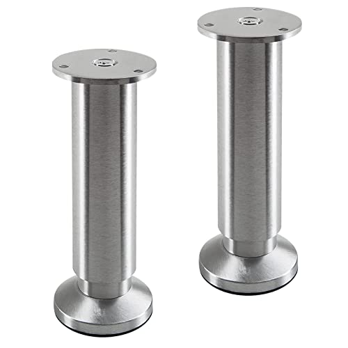 SOTECH 2 Stück Möbelfüße Terra Höhe 150 mm Alu gebürstet Bettfüße höhenverstellbar bis max. 15 mm, belastbar bis 250 kg/je Fuß SOTECH 2 Stück Möbelfüße Terra Höhe 150 mm Alu gebürstet Bettfüße höhenverstellbar bis max. 15 mm, belastbar bis 250 kg/je Fuß von SOTECH