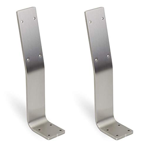 2 Stück Rückenlehnenhalter für Sitz-Bank & Betten Edelstahl 60 x 8 mm Rückenlehne Sitzbank Halterung zum Anschrauben Rückenlehnen-Halterung Banklehnenbügel von SO-TECH von SOTECH