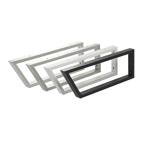 SOTECH 2 Stück Waschtischkonsolen TWK500 mm Vorderseite 60° abgeschrägt schwarz matt, Design-Waschtischhalterung, stabile Wandkonsolen, Konsolenträger für Aufsatz-Waschschale, Handtuchreling SOTECH 2 Stück Waschtischkonsolen TWK500 mm Vorderseite 60° abgeschrägt schwarz matt, Design-Waschtischhalterung, stabile Wandkonsolen, Konsolenträger für Aufsatz-Waschschale, Handtuchreling von SOTECH