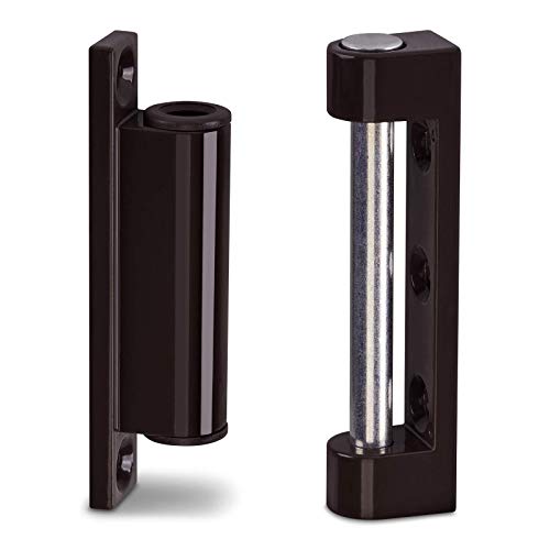 2 x Fensterbänder 75 mm braun RAL 8019 Türbürbänder zum Aufschrauben Renovierbänder von SO-TECH von SOTECH