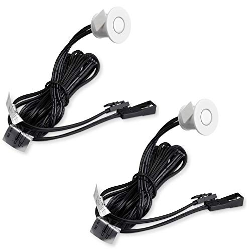 2 x LED Berührungssensor SO4 in weiß Ø 22 mm mit Dimmfunktion 12 VDC max. 24 W mit LED Ministecker (miniAMP) Einbau-Sensorschalter Minisensor Dimmer von SO-TECH® von SOTECH