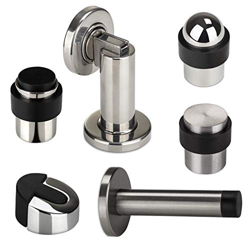 2 x SO-TECH® Bodentürstopper THOR Höhe 40 mm echt Edelstahl massiv Türstopper für Bodenmontage von SOTECH