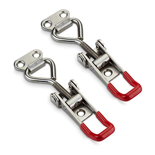 2er Set JUNKER Spannverschluss M5 (Haltekraft 165kg) Edelstahl SS304 verstellbarer Schnellspanner von SOTECH