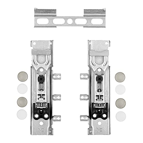 3 Sets verdeckte Schrankaufhänger TH6402 Tragkraft 178 kg mit teilbaren Aufhängeschienen verstellbarer Aufänger für Oberschrank Stahl verzinkt von SOTECH von SOTECH