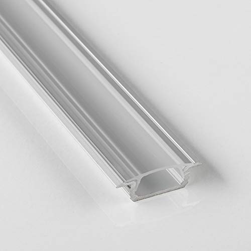 3 Stück SO-TECH® LED Profil-44 Einlassprofil 2000 x 22 mm mit klarer Abdeckung von SOTECH