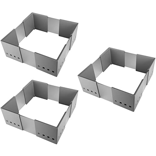 3er Set SO-TECH® CuisioFlex Trennwand Organisationsrahmen Aluminiumgrau/Weiß transluzent von SOTECH