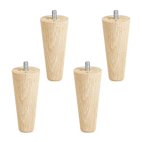 SOTECH 4er Set Möbelfüße Eiche roh H 100 mm/konisch Ø 45/25 mm mit Gewindestift M8 SOTECH 4er Set Möbelfüße Eiche roh H 100 mm/konisch Ø 45/25 mm mit Gewindestift M8 von SOTECH