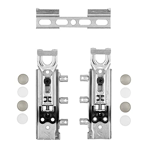 5 Sets verdeckte Schrankaufhänger TH6401 Tragkraft 130 kg mit teilbaren Wandschienen verstellbarer Schrankhalter für Hängeschrank Stahl verzinkt von SOTECH von SOTECH