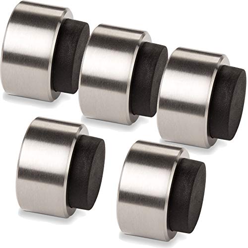5 x STOPPLA® Türstopper Arkon - ø 32 mm/Tiefe: 20 mm - Design Türdämpfer echt Edelstahl von SOTECH