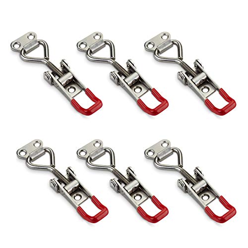 6er Set JUNKER Spannverschluss M5 (Haltekraft 165kg) Edelstahl SS304 verstellbarer Schnellspanner von SOTECH