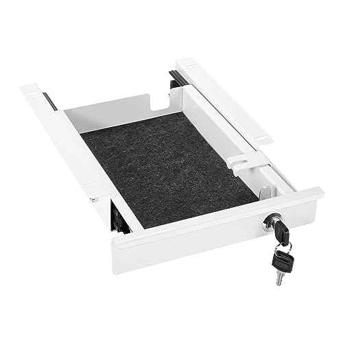 Abschließbare Dokumentenschublade 220 x 265 x 45 mm weiß Schreibtischschublade Büroschublade von SO-TECH® von SOTECH