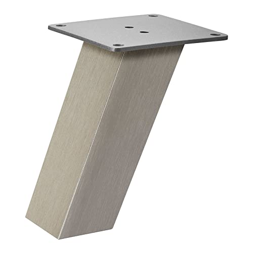 Barkonsole OLBIA 50 x 50 x 170 mm schräg Edelstahloptik Küchentheke Thekenstütze Konsole Tresenfuß von SO-TECH® von SOTECH